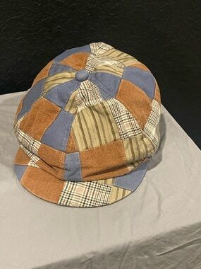 Grace Hats Japan Patchwork Newsboy Cap - Multi-Color Plaid  Hat See notes